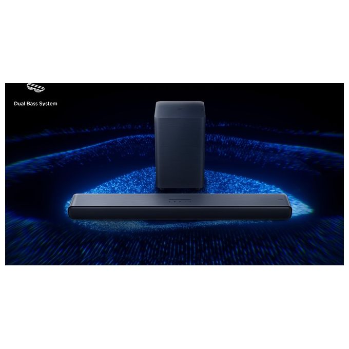 TCL S55HE S Series Soundbar 2.1 220W Dolby Atmos DTS Virtual:X Subwoofer Wireless HDMI eARC Bluetooth 5.3 colore Titanio
