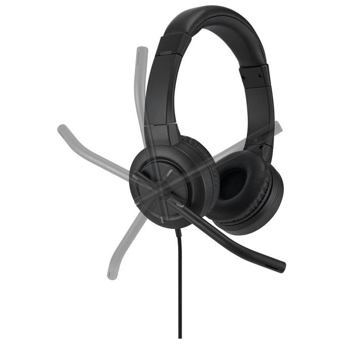 Kensington K83450WW Cuffie on-ear USB-C H1000 con microfono con cancellazione del rumore comandi integrati e Busy Light colore Nero