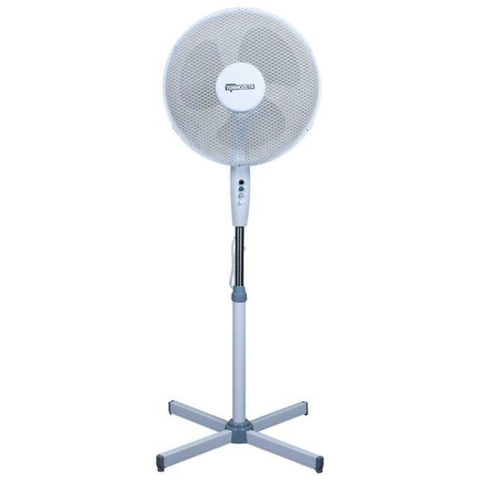 Termozeta TZWZ01N Ventilatore a piantana oscillante 3 pale 40 cm altezza 120 cm 3 velocita' 50 W 53,5 dB colore Bianco