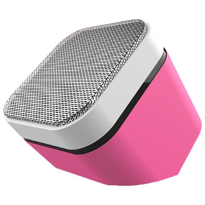 Celly, Speaker Fluo, Cassa Bluetooth con Tecnologia Bluetooth 5.1 e Potenza di Uscita di 3W, Speaker Wireless con Raggio di 10m e Autonomia Fino a 3,5 h, Adatta per Ambienti Chiusi e Aperti, Fucsia