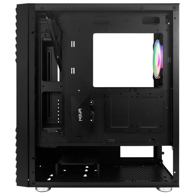 Noua CS0222PW-F18K589 Ne-o F18 Case Mid Tower ATX E-ATX Vetro Temperato Ventola PWM ARGB Strip LED colore Nero