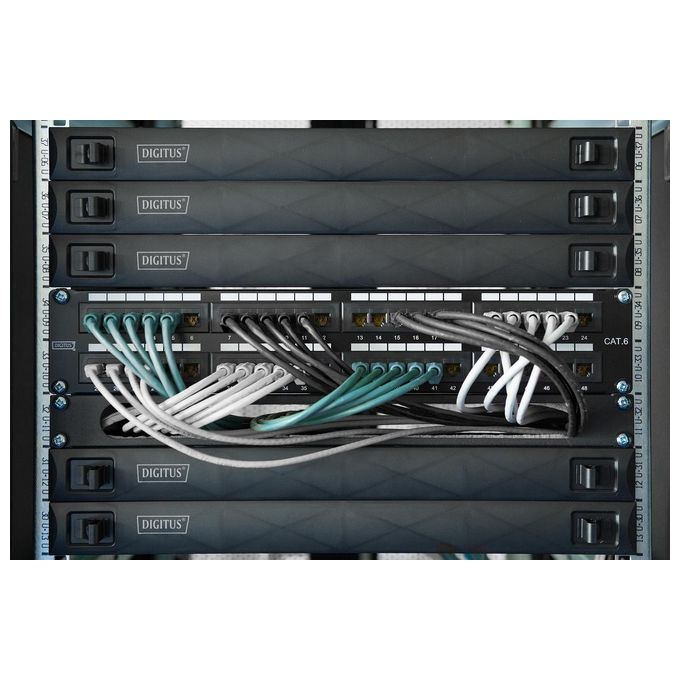 DIGITUS DN-93617-48 Modulo Keystone CAT 6A schermato 48 pezzi 10GBase-T 500 MHz AWG 26-22 colore Nero
