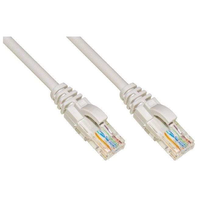 Link Cavo di Rete Categoria 6 Non Schermato Utp Colore Grigio 5mt