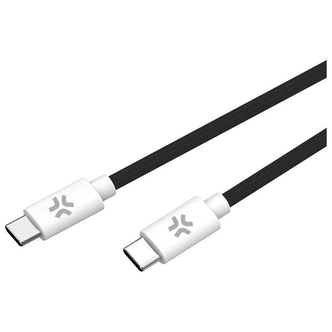 Celly Cavo da Usb-C a Usb-C 1.5mt Cotone Nero