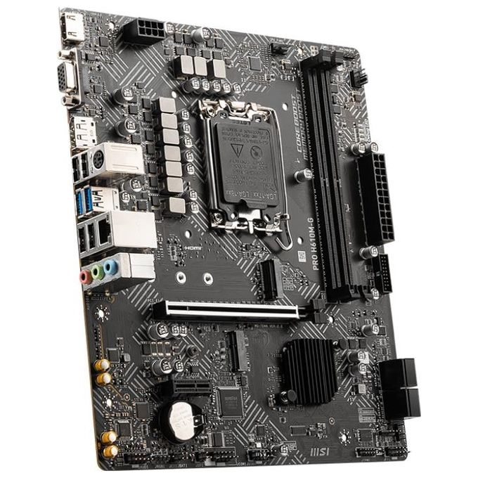 MSI PRO H610M-G Scheda Madre micro ATX Intel H610 LGA 1700 DDR5 96 GB Dual Channel 5600 MHz HDMI 2.1 DisplayPort 1.4 colore Nero