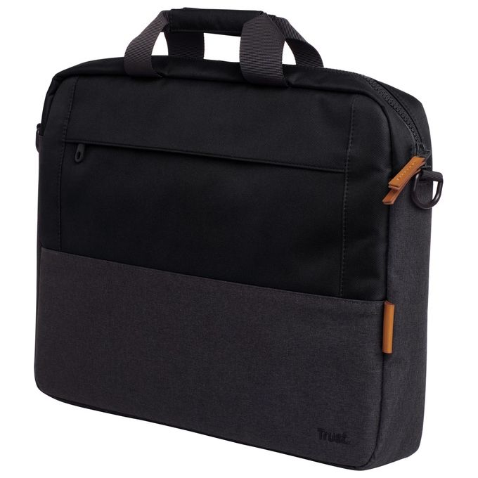Trust 25246 Lisboa Borsa Porta PC 16'' Poliestere Riciclato Tracolla Rimovibile Cinghia Trolley colore Nero