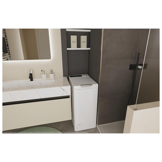 Candy TCA264TM5-S ProWash 500 Lavatrice Caricamento dall'alto 6 Kg 1200 rpm Classe A Inverter Wi-Fi (86x41x60 cm) colore Bianco