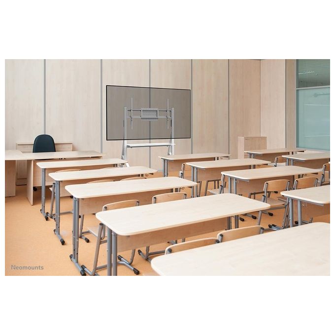 Neomounts FL50-525WH1 Move Go Carrello TV da Pavimento 55'' 86'' 76 Kg VESA 900x600 mm certificazione TÜV colore Bianco
