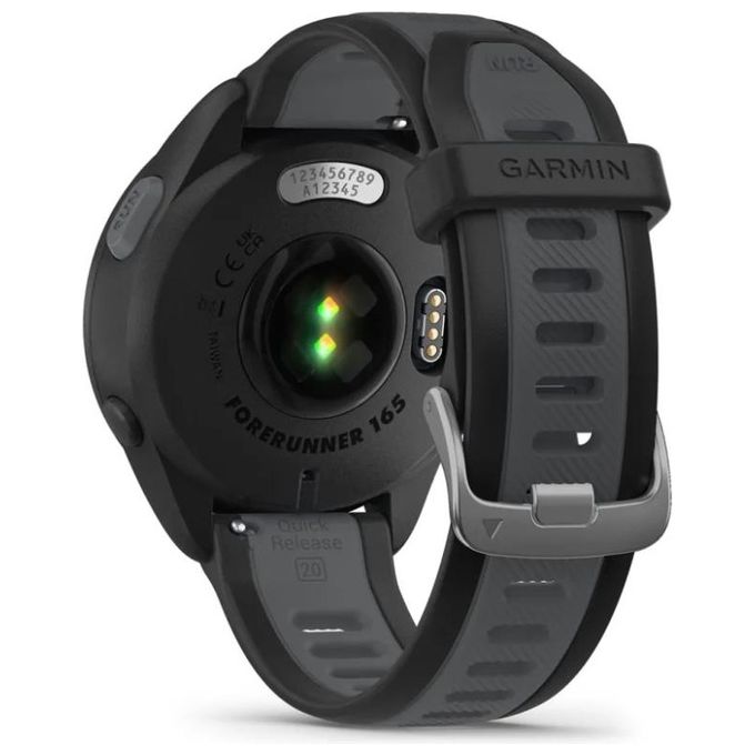 Garmin 010-02863-20 Forerunner 165 Smartwatch GPS 43mm Display AMOLED 1.2'' Cardio VO2max Training Readiness 11 giorni colore Nero Slate Gray