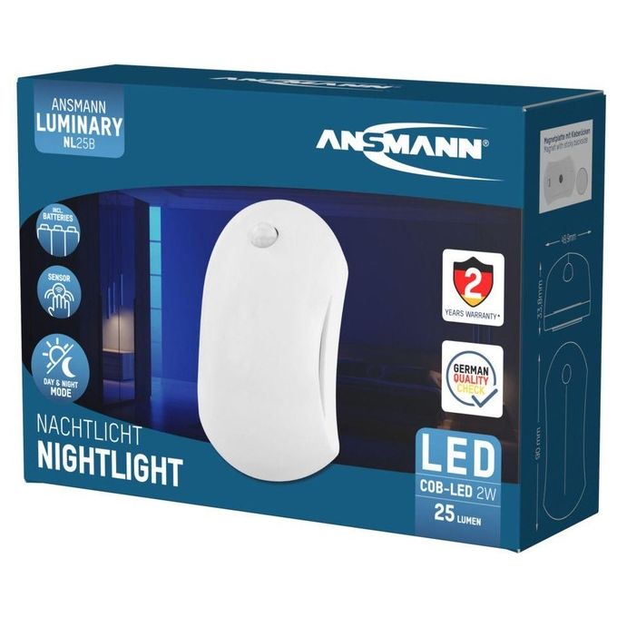 Ansmann NL25B Luce Notturna Bianco