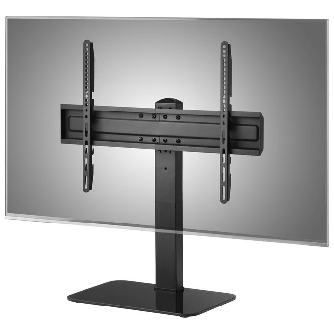 One For All 8716184076527 WM2670 Supporto TV da Tavolo Regolabile in Altezza 5 Posizioni Rotazione 70° VESA 100x100 a 600x400 Peso Massimo 40 Kg colore Nero