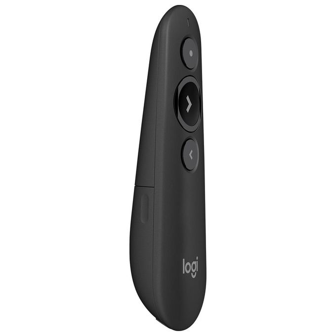 Logitech 910-005843 R500s Telecomando Presenter Wireless USB Bluetooth Puntatore Laser Rosso 20 m 3 Pulsanti colore Grigio Scuro