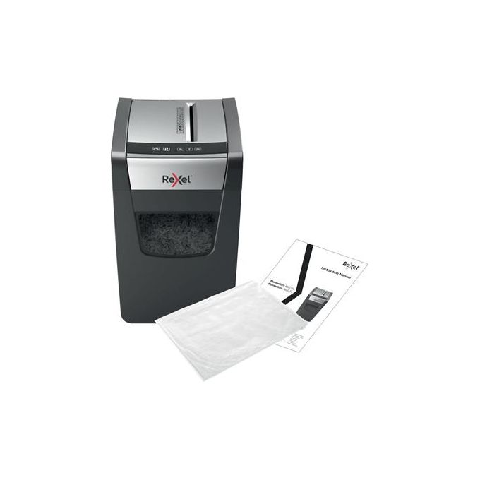 Rexel Momentum X312-sl Slimline Distruggi Documenti fino a 12 Fogli Cestino da 23 Litri Nero