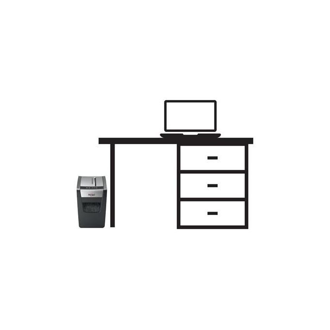 Rexel Momentum X312-sl Slimline Distruggi Documenti fino a 12 Fogli Cestino da 23 Litri Nero