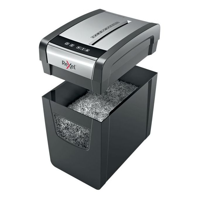 Rexel Momentum X312-sl Slimline Distruggi Documenti fino a 12 Fogli Cestino da 23 Litri Nero