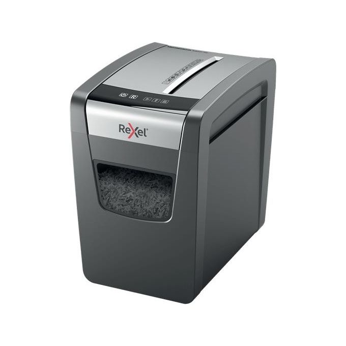 Rexel Momentum X410-sl Slimline Distruggi Documenti Particle-Cut Shredding Nero-Grigio
