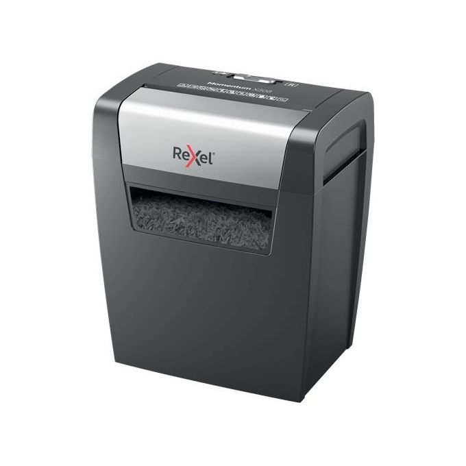 Rexel Momentum x308 Distruggi Documenti Particle-Cut Shredding Nero-Grigio