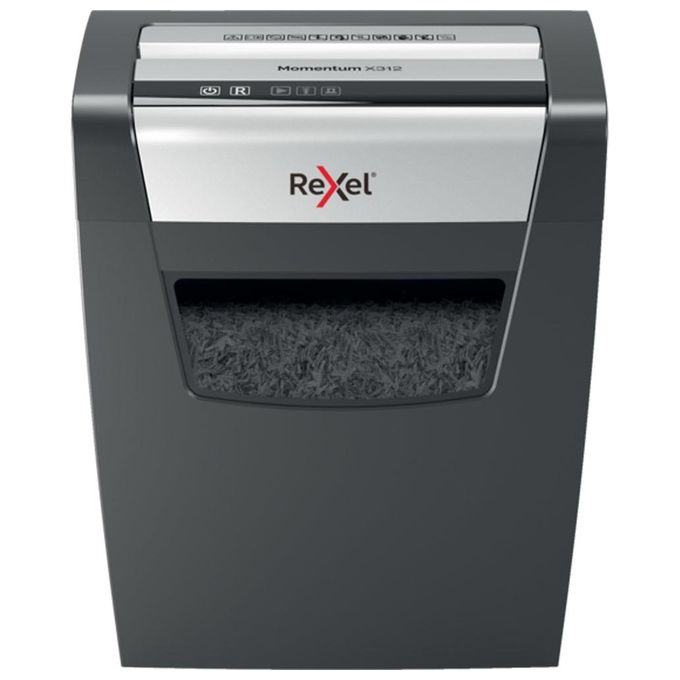 Rexel Momentum x410 Distruggi Documenti fino a 10 Fogli Cestino da 23 Litri Nero