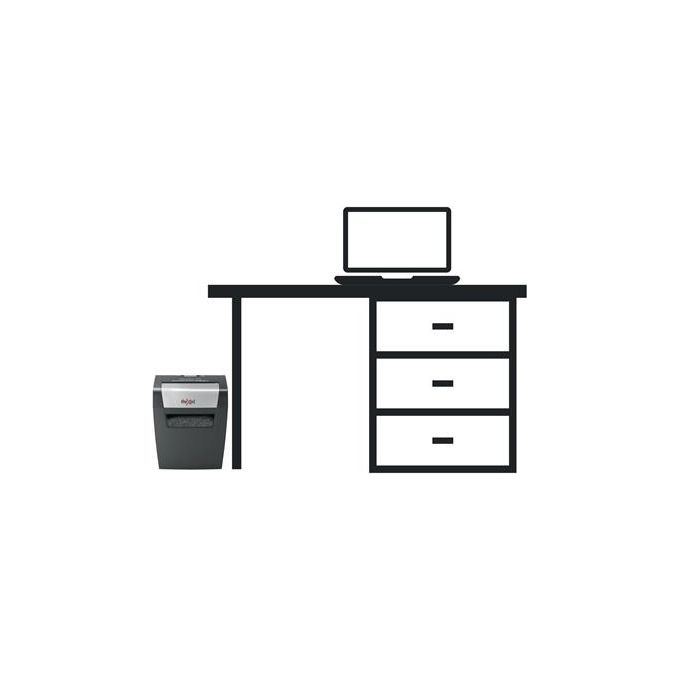 Rexel Momentum x406 Documenti Particle-Cut Shredding Blu-Grigio