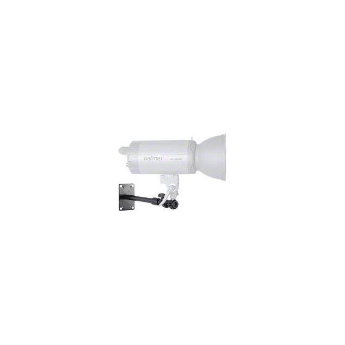 Walimex pro 16444 Supporto da parete soffitto estensibile 34 54 cm carico max 6 Kg attacchi 1 4 3 8 e 5 8 pollici colore Nero