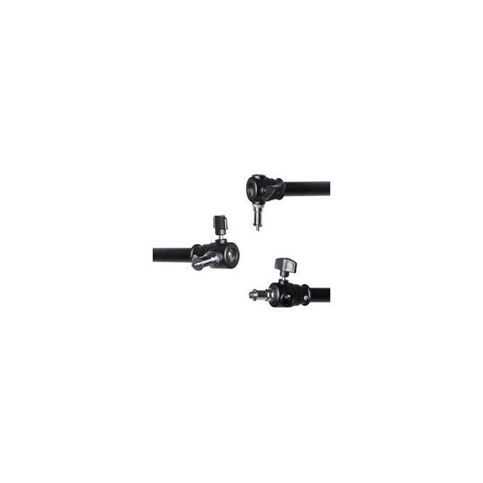 Walimex pro 16444 Supporto da parete soffitto estensibile 34 54 cm carico max 6 Kg attacchi 1 4 3 8 e 5 8 pollici colore Nero