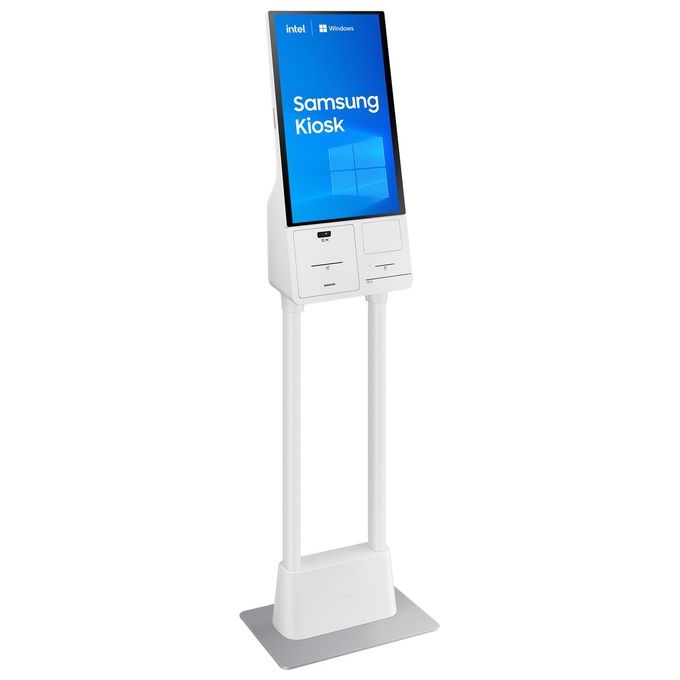 Samsung LH24KMC3BGCXEN KM24C-3 Kiosk Design Monitor LED 24'' Full HD Touch Screen Capacitivo Windows 10 IoT Enterprise Intel Core i3 colore Bianco