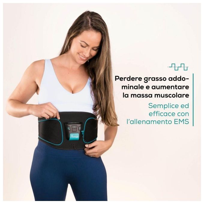 Beurer 88105 Corefit I Antelope Cintura Addominale EMS con 4 Elettrodi 9 Programmi Intensita' Regolabile da 0 a 40 colore Nero