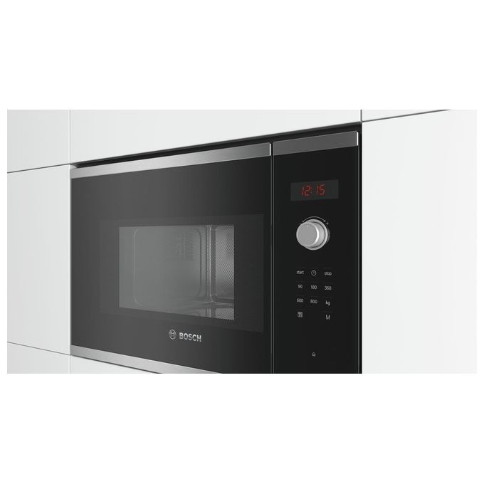 Bosch BFL523MS0 Serie 4 Forno a microonde da incasso 20 L 800 W Display LED 7 Programmi (38x59x32 cm) colore Nero