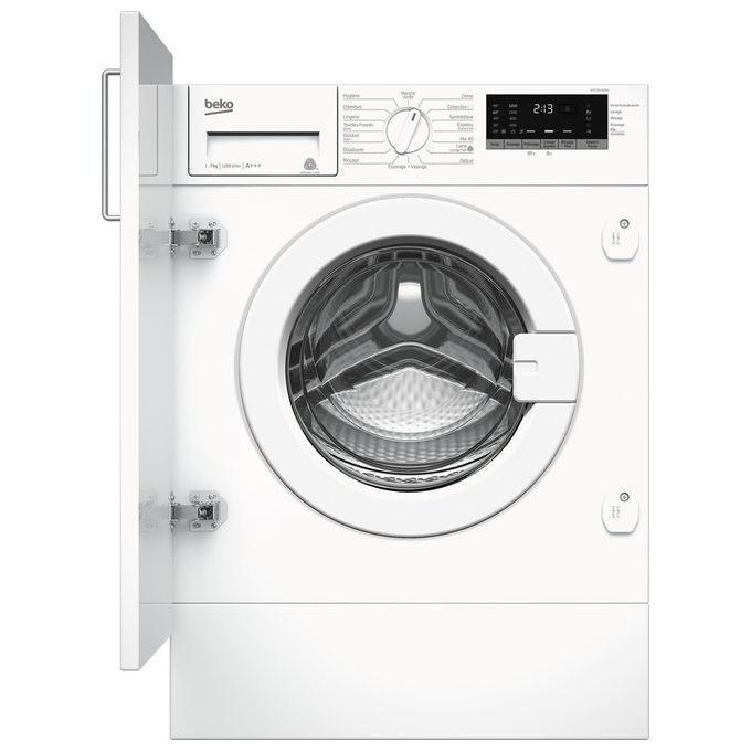 BEKO WITC7612B0W Lavatrice a Caricamento Frontale OptiSense Classe Energetica C Capacita' di Carico 7Kg Centrifuga 1200 Giri Motore Inverter Xpress Super Short 14 Min Cestello AquaWave