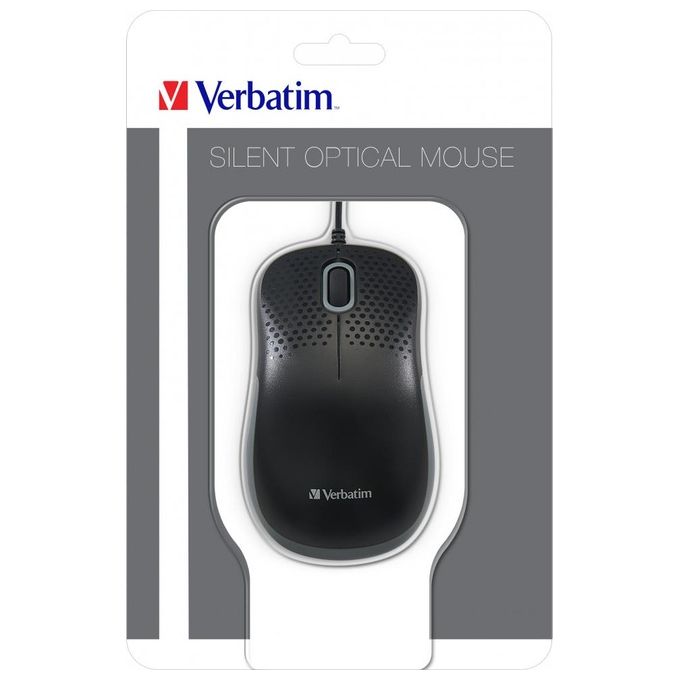 Verbatim Silent Optical Mouse Mano Destra Usb Tipo A Ottico 1000 Dpi