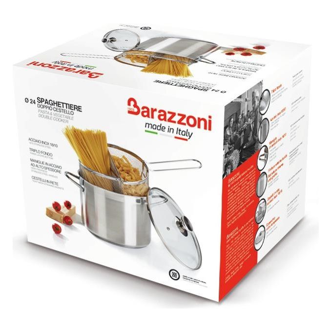 BARAZZONI Bipasta inox 18 10 cm 24