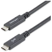 StarTech USB315C5C6 Cavo USB-C a USB-C 1.8 m PD 5A 100W 5Gbps USB-IF Certificato Thunderbolt 3 Compatibile colore Nero