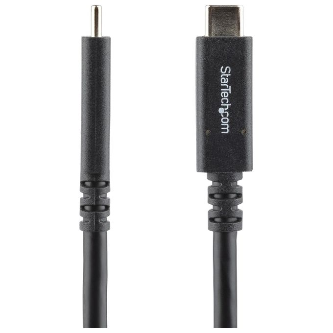 StarTech USB315C5C6 Cavo USB-C a USB-C 1.8 m PD 5A 100W 5Gbps USB-IF Certificato Thunderbolt 3 Compatibile colore Nero