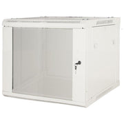 Link armadio rack 19 6 unita da muro (a) 370 x (l) 600 x (p) 450 grigio disassemblato