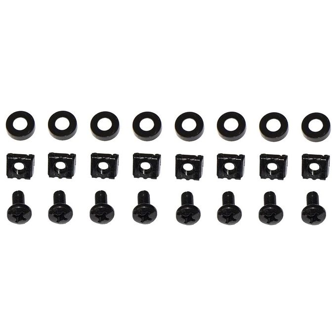 Link Accessori LKRIP650AN Mensola per Scaffale in Acciaio 19'' 650 mm Carico 120 Kg con 4 Agganci Allungabili colore Nero