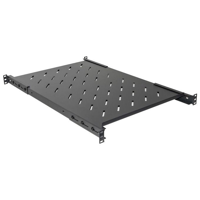 Link Accessori LKRIP650AN Mensola per Scaffale in Acciaio 19'' 650 mm Carico 120 Kg con 4 Agganci Allungabili colore Nero