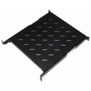 Link ripiano universale per armadio rack estraibile su binari telescopici 1 unita' nero 550mm.