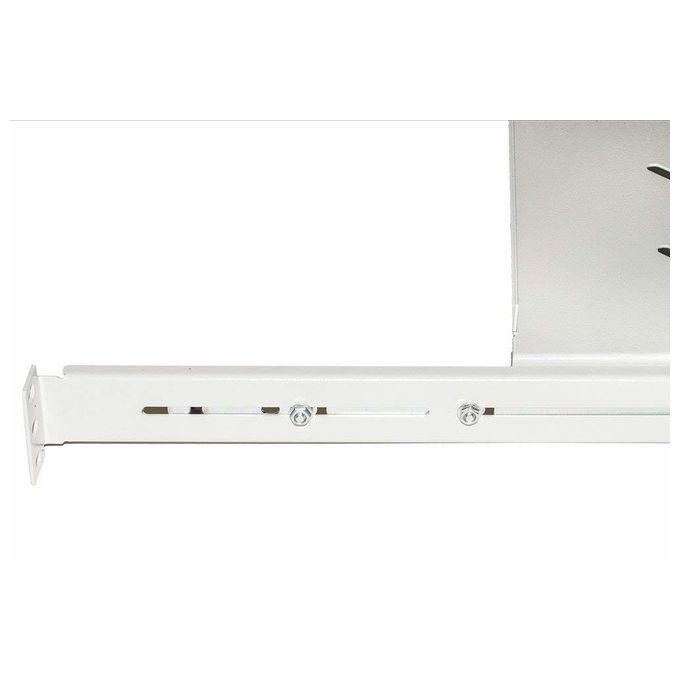 Link ripiano universale per armadio rack estraibile su binari telescopici 1 unita' grigio 550mm.