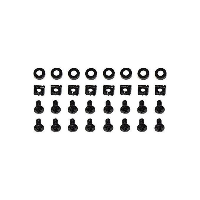 Link ripiano per armadio rack 19'' allungabile 550 mm con 4 agganci nero