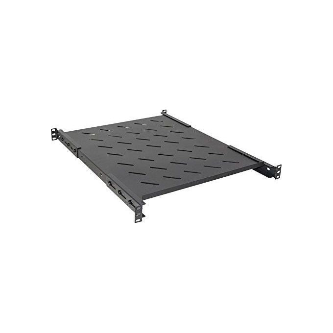 Link ripiano per armadio rack 19'' allungabile 550 mm con 4 agganci nero