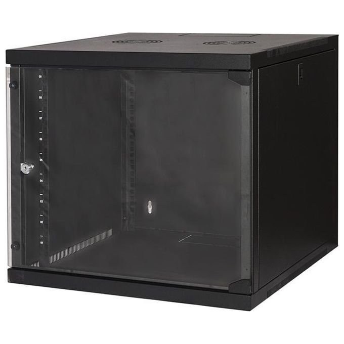 Link LK1909U66N armadio rack 19 9 unita da muro colore nero