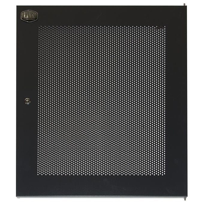 LINK LKDOOR15UFN Porta in Metallo Traforato con Serratura per Armadio Rack 15U Compatibile LK1915UNF colore Nero