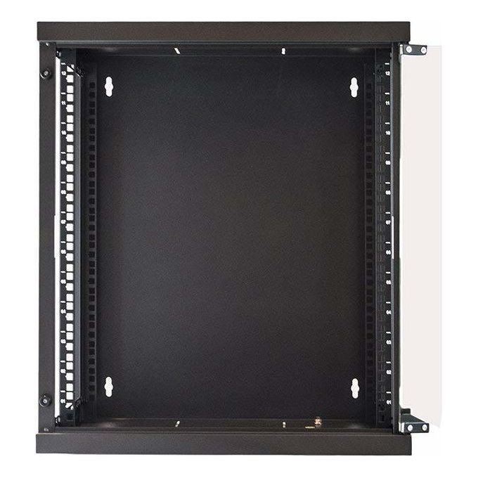Link armadio 12 unita' da muro per reti (a)620 x (l)540 x (p) 450 mm colore nero