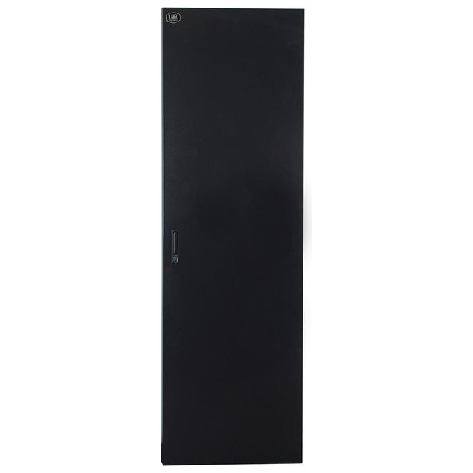 LINK LKDOOR42DN Porta in Metallo Pieno per Armadi Rack 19'' 42U Larghezza 600 mm con Serratura colore Nero