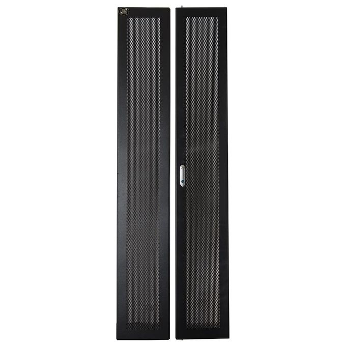 Link Accessori LKDOOR42IK Porta in Metallo Traforato con Serratura per Armadi 42U Larghezza 600mm colore Nero