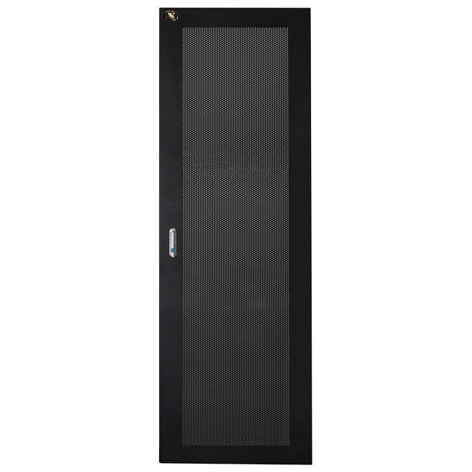 Link LKDOOR42IN Porta in Metallo Traforata 42U con Serratura Larghezza 600 mm colore Nero