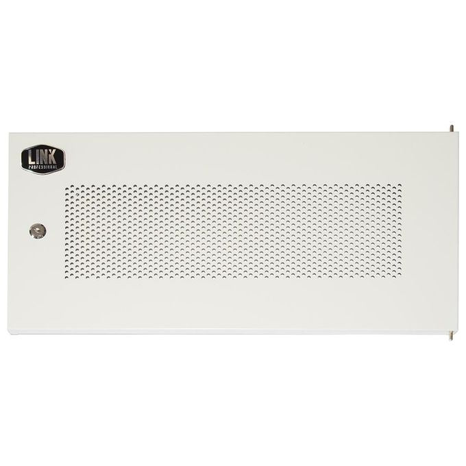 Link porta metallo traforata con serratura per armadio Link 6u lk1907ugf grigio
