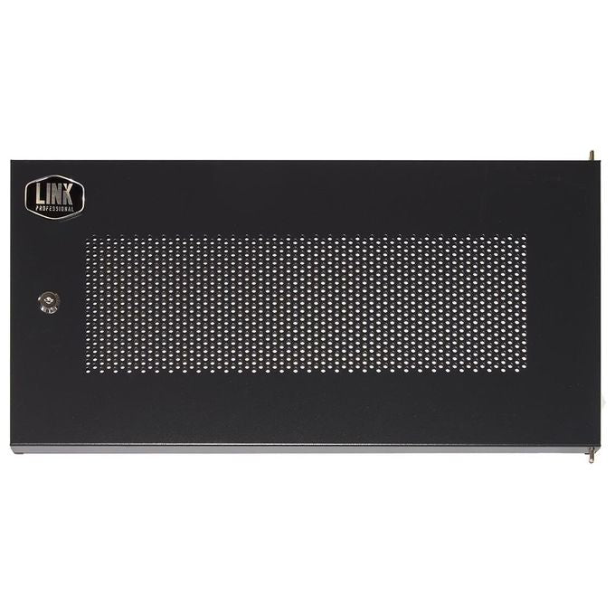 Link porta metallo traforata con serratura per armadio Link 6u lk1907unf nera