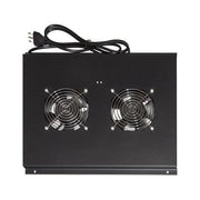 Link modulo 4 ventole a soffitto colore nero per armadi 22-42u profondi 1000 Link