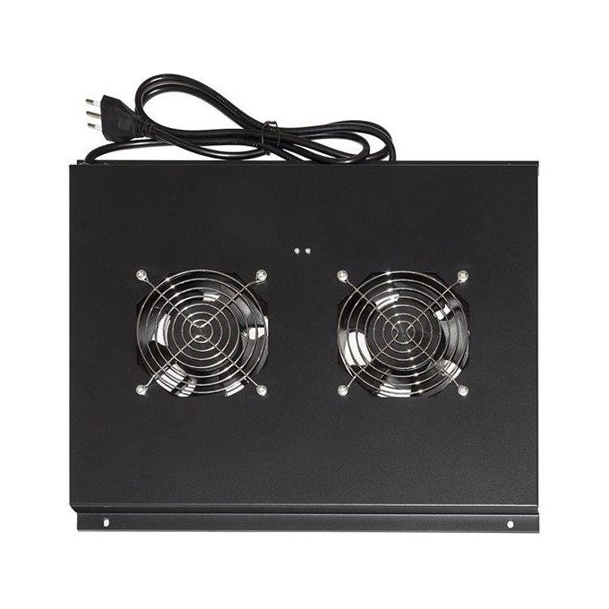 Link modulo 4 ventole a soffitto colore nero per armadi 22-42u profondi 1000 Link